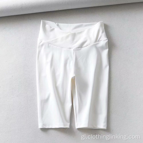 Pantalón corto para correr yoga de cintura alta